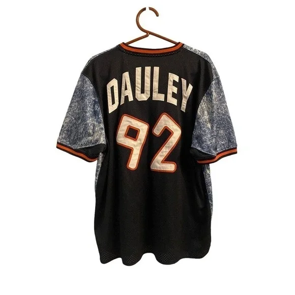Vintage Lemar and Dauley 92 Blue, White and Orange V Neck Jersey Mens L - Picture 3 of 12